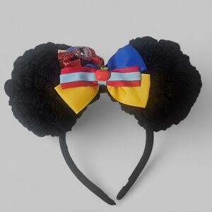 Snow White Inspired Headband with Bow